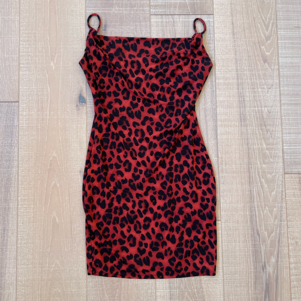 Cheetah black dress